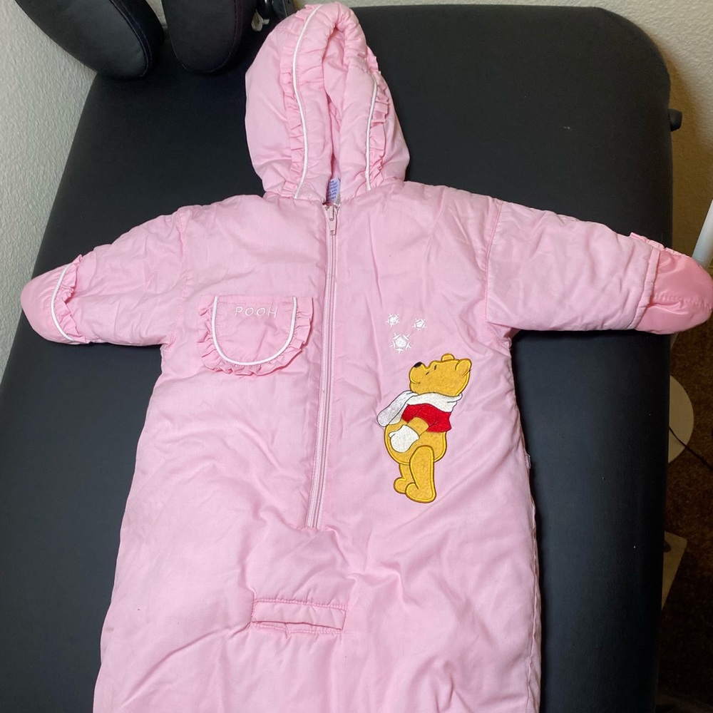 Winnie the pool snow suit for baby’s 0-6months